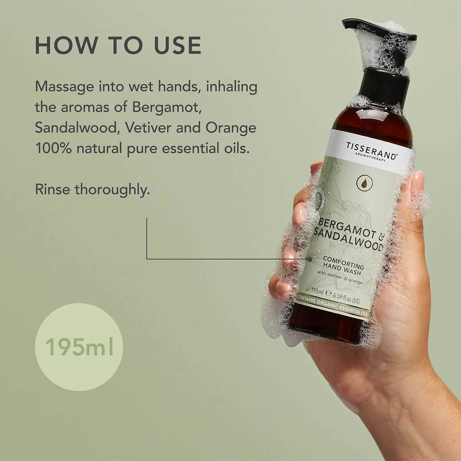 Bergamot & Sandalwood Comforting Hand Wash - Image 4