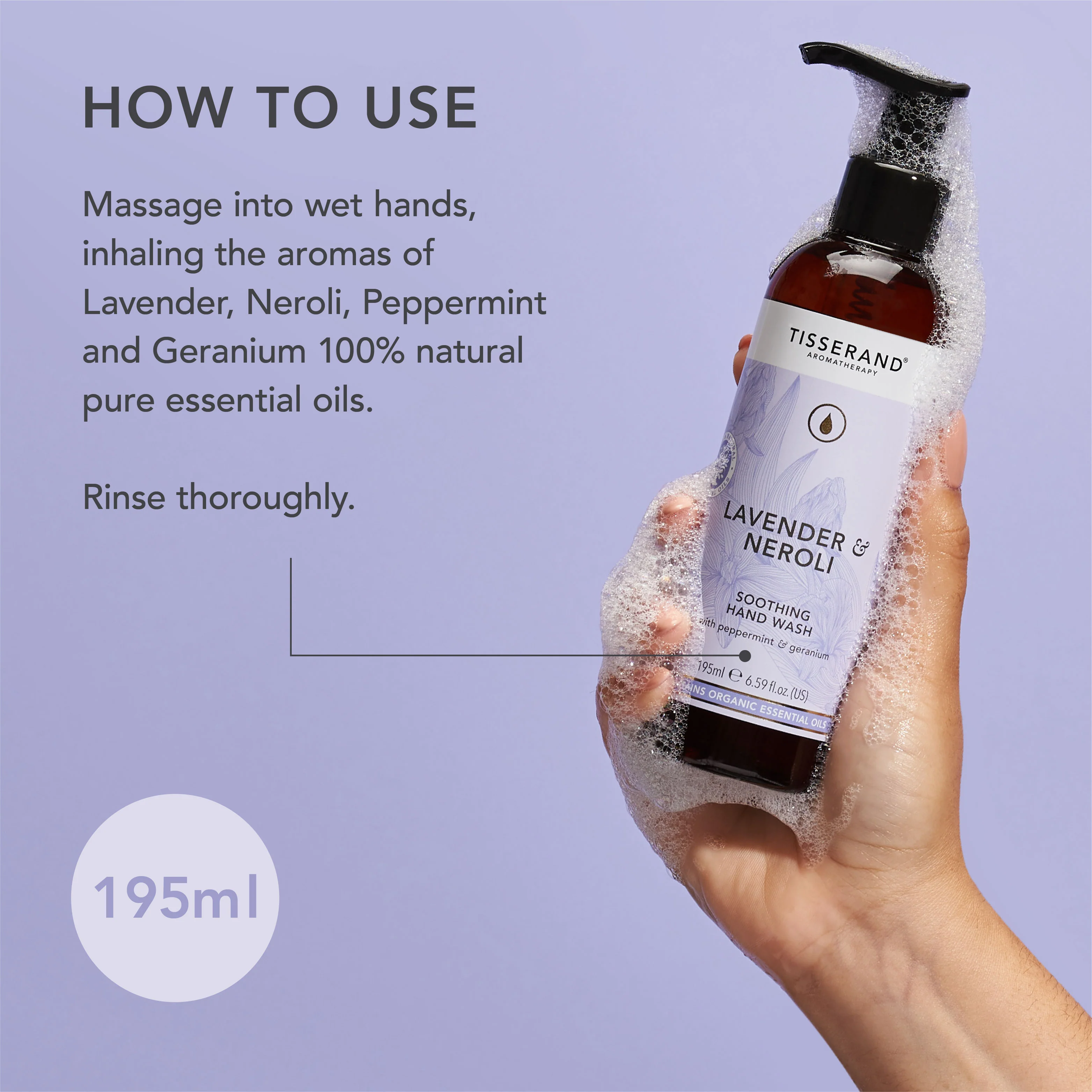 Lavender & Neroli Soothing Hand Wash - Image 4