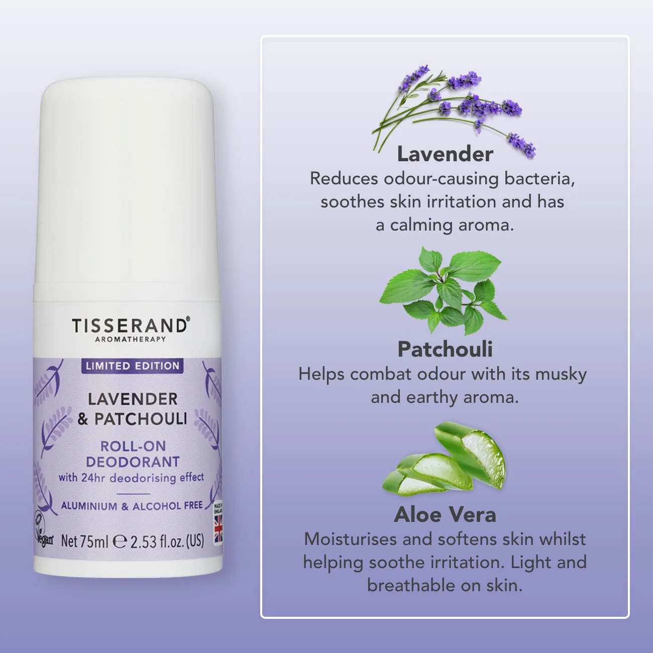 Lavender & Patchouli Roll-On Deodorant - Image 3