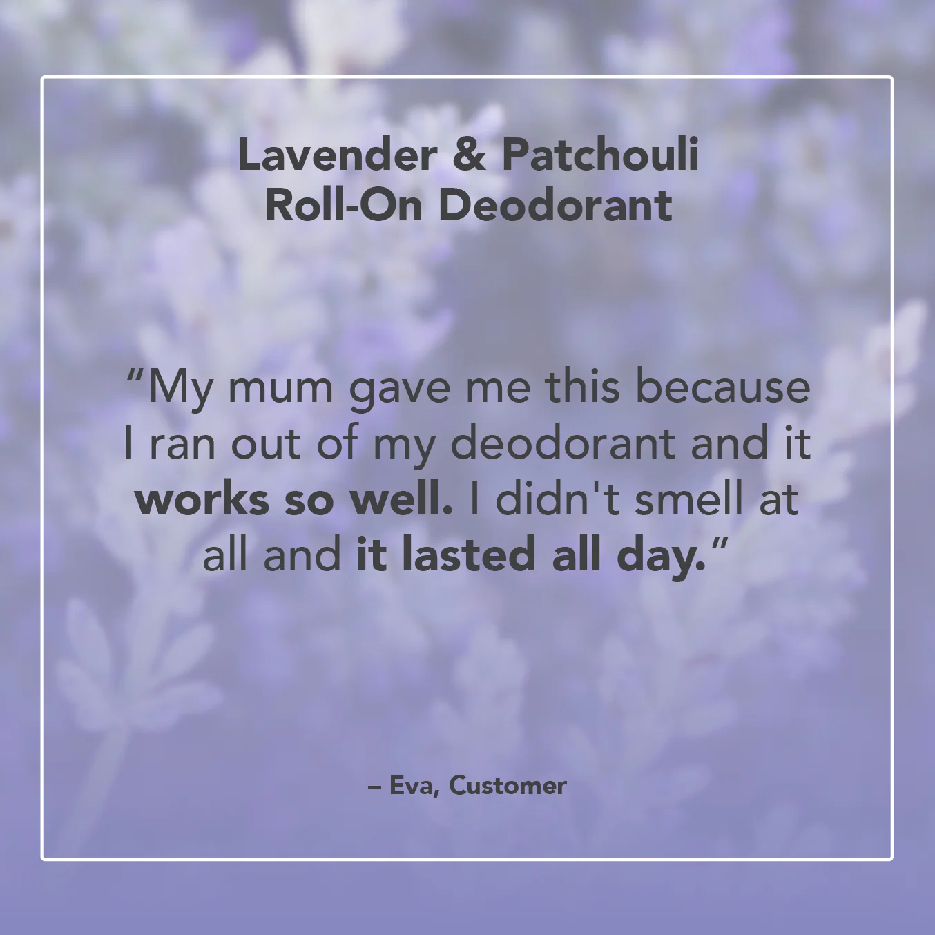Lavender & Patchouli Roll-On Deodorant - Image 4
