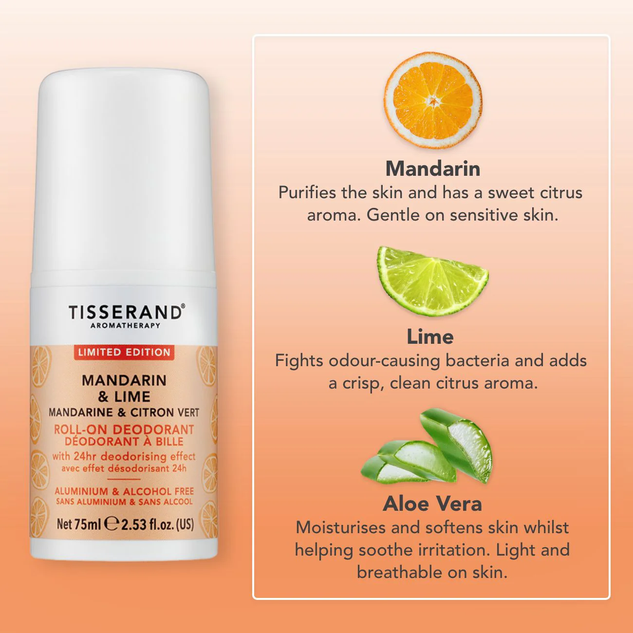 Mandarin & Lime Roll-On Deodorant - Image 3