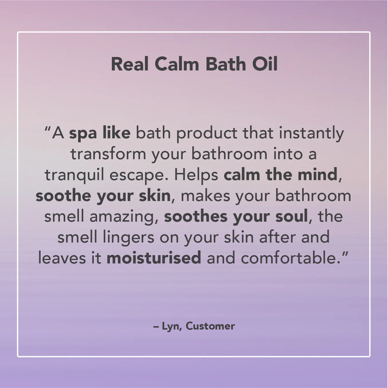 Real Calm Bath Oil - Image 4