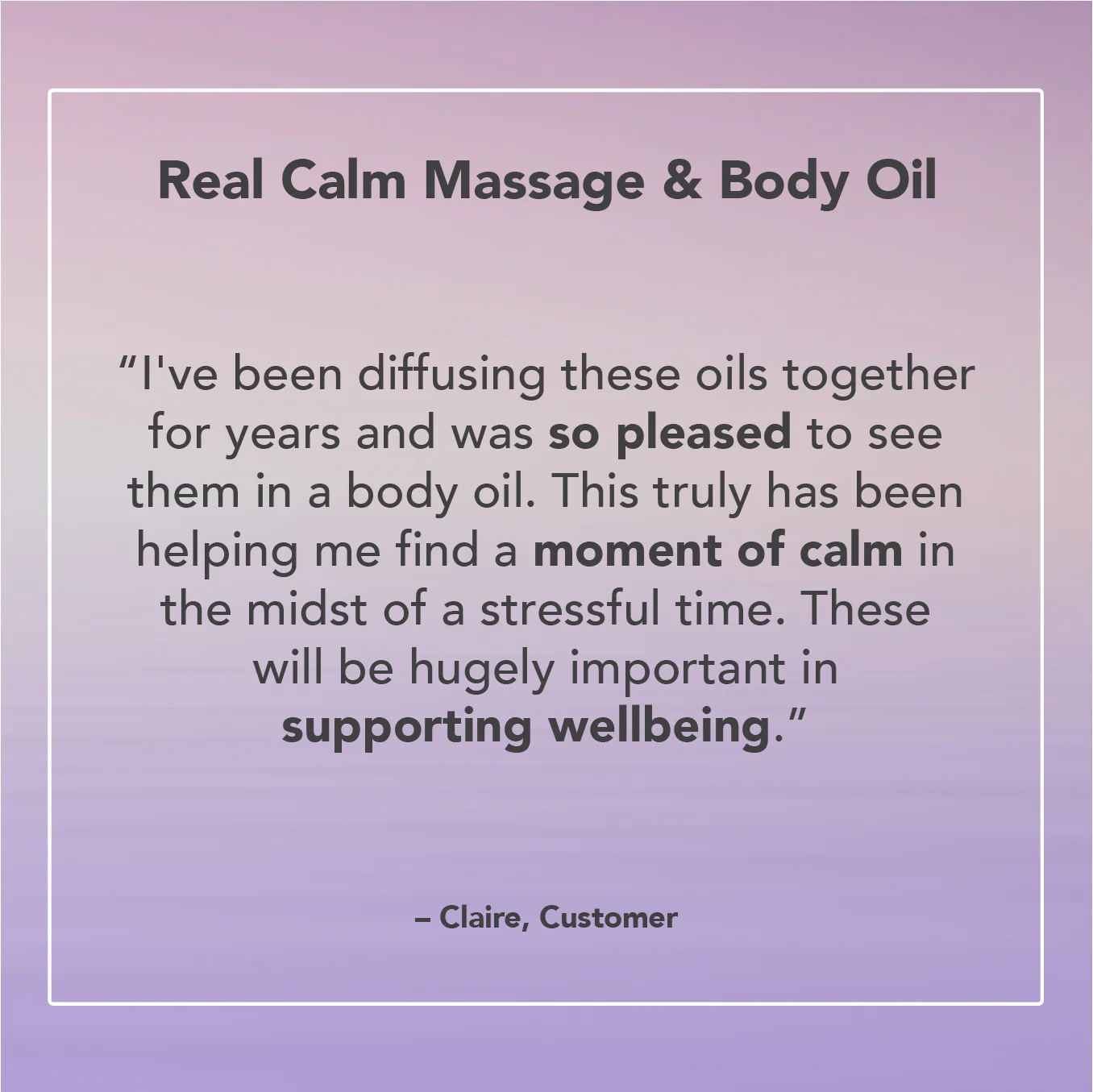 Real Calm Massage & Body Oil - Image 4