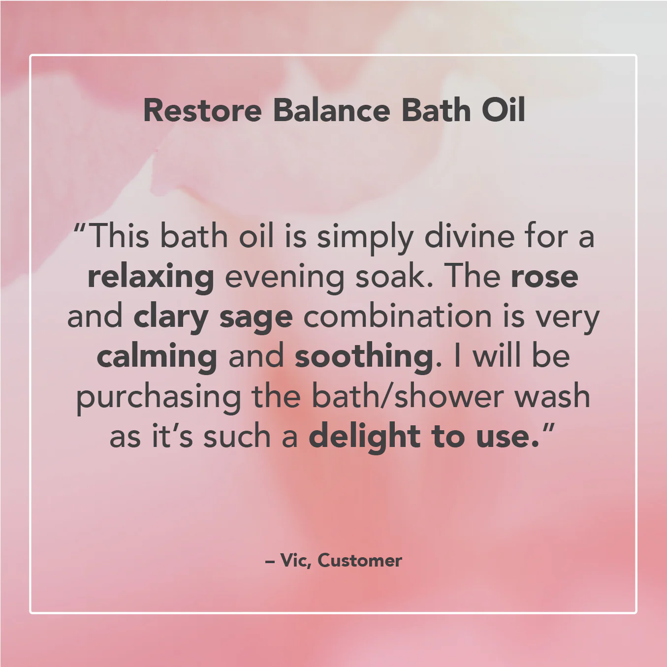 Restore Balance Bath Oil - Image 4