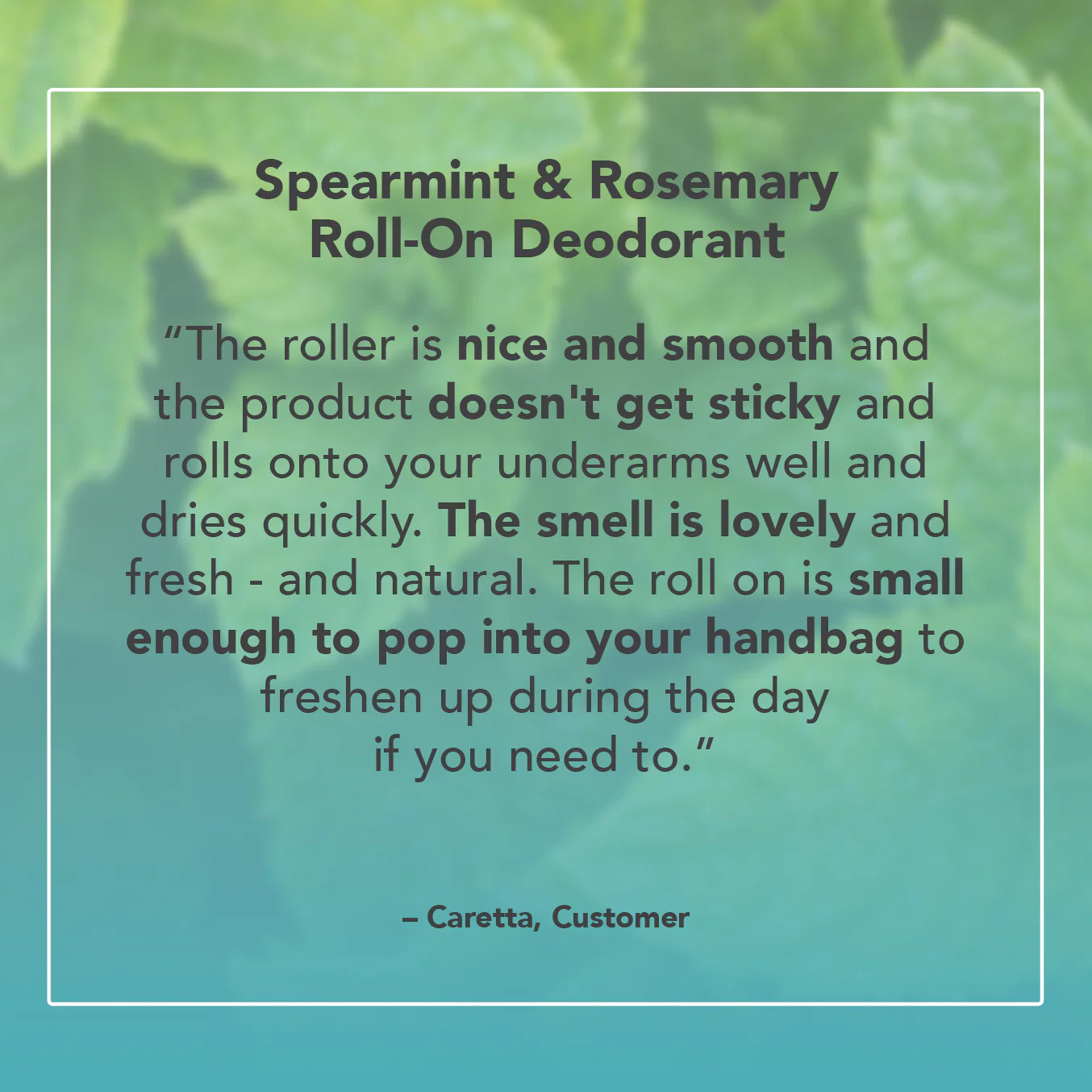 Spearmint & Rosemary Roll-On Deodorant - Image 4